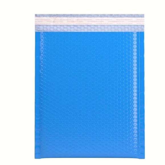 11”x9.29”Bright Blue Bubble Mailers 10for$10SturdyWater Resistant Free Stickers - Picture 7 of 11